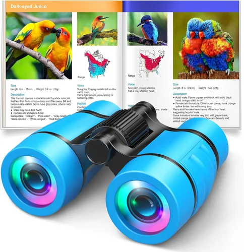 Vista 10 de Juguetes para niños de 3 a 8 años: prismáticos para niños con manual de observación de aves 4 5 6 7 8 años niños niñas regalos de Navidad