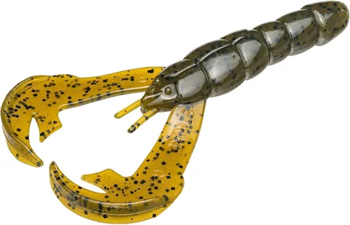 Vista 5 de Strike King Rattlin' Rage Craw Soft Bait Fishing Lure, 4", Glass Rattle Chamber