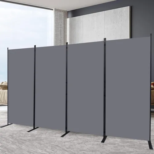 Vista 23 de Divisor de habitación portátil de 6 pies y pantallas de privacidad plegables, divisor de tela de 102 pulgadas de ancho para separación