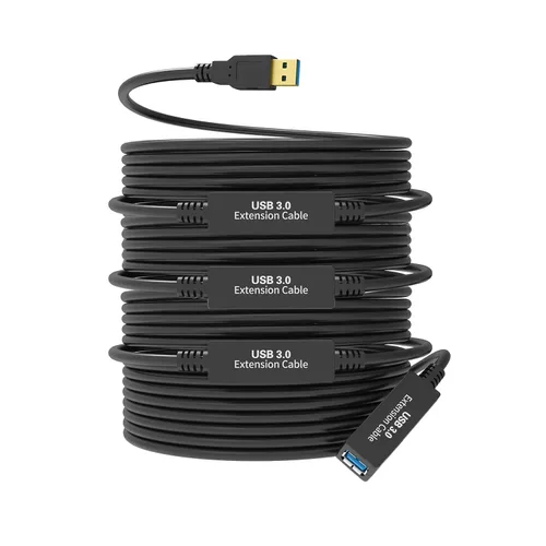 Vista 10 de Cable de extensión USB 3.0 activo de 25 pies, cable de extensión USB largo A-macho A-hembra, con potenciadores de señal de chipset de expansión