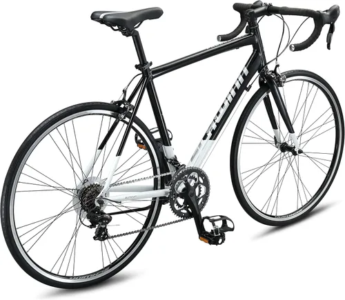 Vista 3 de Bicicleta de carretera Schwinn Phocus 1.6 con frenos de disco, 700c para hombres y mujeres, bicicleta de carretera de 16 velocidades, marco ligero