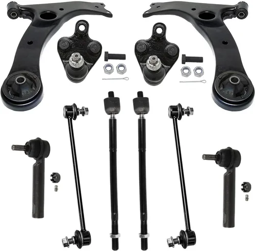 Vista 69 de Detroit Axle - Kit de suspensión delantera de 10 piezas para Chevrolet Trailblazer GMC Envoy 2004-2007 2005 2006 Soportes de brazo de control