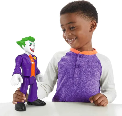 Vista 2 de Fisher-Price Imaginext DC Super Friends - Figura de juguete preescolar de The Joker XL de 10 pulgadas para juegos de simulación a partir de 3 años
