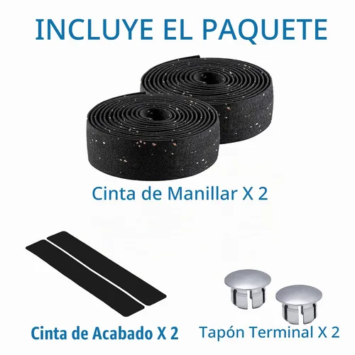 Vista 3 de LSSH - Cintas para manillar de bicicleta, cinta de manillar de bicicleta de corcho, cinta de barra de bicicleta, envolturas de mango de ciclismo