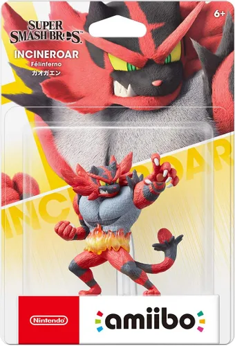 Vista 2 de Nintendo Amiibo - Incineroar - Serie Super Smash Bros. - Switch Japan Import