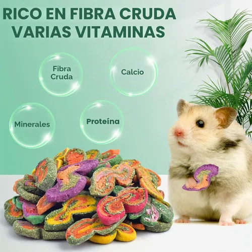 Vista 3 de KATUMO Juguetes masticables de conejo, 6.35 oz Timothy Grass Treats Juguetes molares de animales pequeños para conejillo de indias, hámster