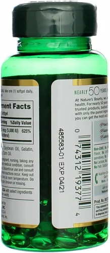 Vista 6 de Nature's Bounty, D 5000 Iu Softgels, 100 ct