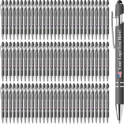 Vista 16 de Bolígrafos personalizados con lápiz capacitivo, bolígrafos personalizados impresos con tu logotipo o mensaje, ideales para regalos, promociones