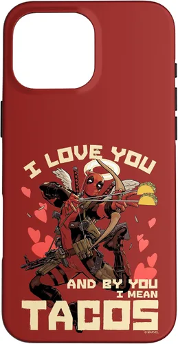 Vista 41 de Marvel Deadpool I Love You and by You I Mean Tacos - Carcasa para iPhone 17