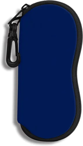 Vista 16 de Hion Sunglasses Case Ultra Light Neoprene Zipper Eyeglass Soft Case with Belt Clip