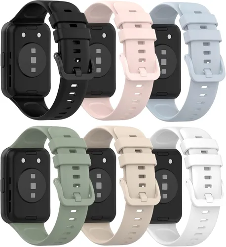 Vista 8 de RuenTech Compatible con Huawei Watch Fit 2 bandas, correas de repuesto de silicona suave para reloj Huawei Watch Fit2 Active/Classic/Elegant Edition