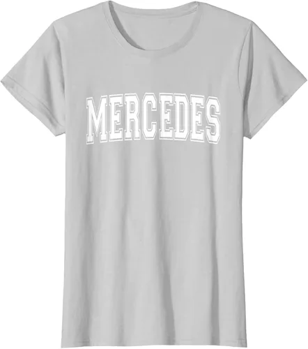 Vista 18 de MERCEDES TX TEXAS USA - Camiseta deportiva vintage estilo Varsity, Negro, S