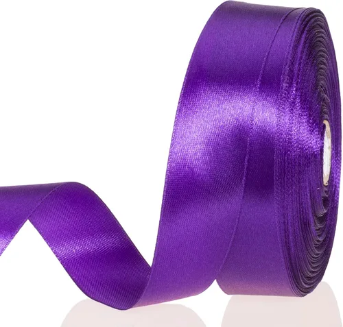Vista 83 de YASEO - Cinta de satén sólido verde manzana de 1 pulgada para envolver regalos, 50 yardas Soft, Satiny, Colorfast, Polyester Fabric, Ease of Use