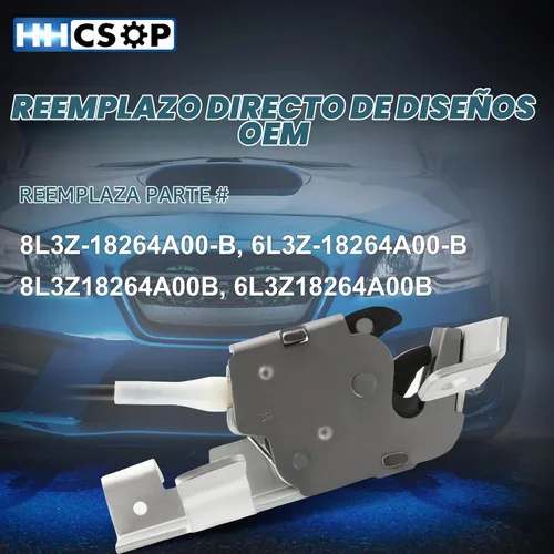 Vista 3 de Conjunto de cables del pestillo de la puerta del lado del pasajero trasero