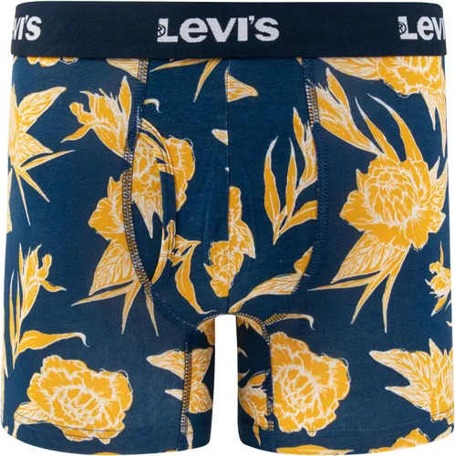 Vista 2 de Levi's Calzoncillos tipo bóxer para hombre, algodón elástico transpirable para hombre, paquete de 3