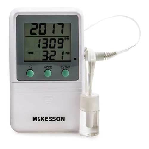 Vista 6 de McKesson Termómetro para nevera, sonda única, pantalla triple, 1 unidad Pantalla triple digital impermeable