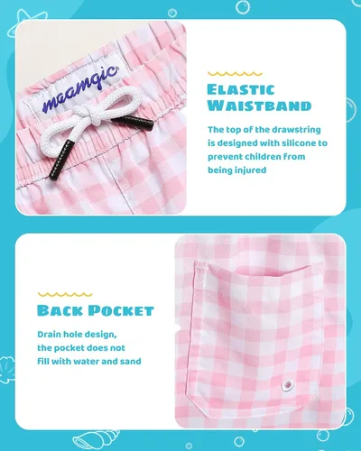 Vista 123 de maamgic Traje de baño para niños con forro de compresión elástico para niño