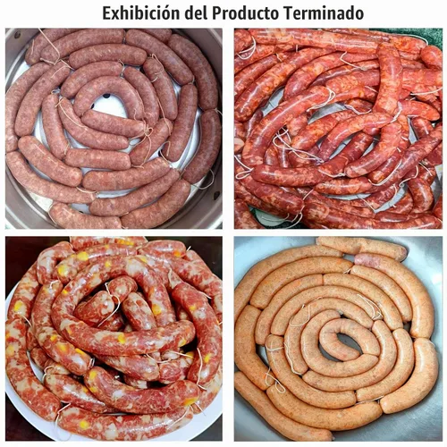 Vista 4 de Funda de salchicha comestible para secado, tubo de funda de salchicha seca comestible para salchichas caseras con sabor para máquina de hacer