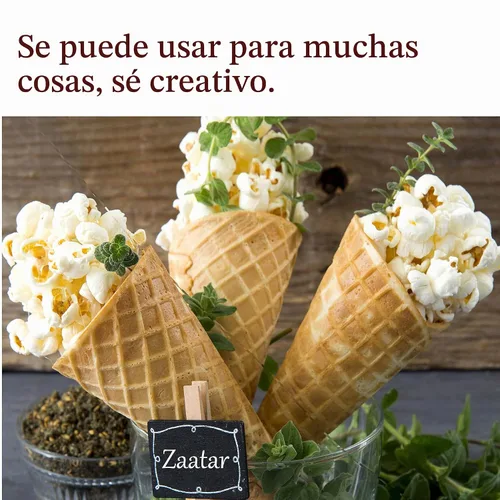 Vista 4 de The Spice Way - Real Zaatar con mezcla de especias de hisopo 4 oz (sin tomillo que se utiliza como sustituto de hisopo). Con zumaque. Sin