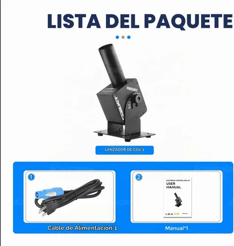 Vista 9 de MOKA SFX Máquina de chorro de CO2 Máquina de chorro de cañón de CO2 Control de potencia ajustable de ángulo de 110 ° para espectáculos de fiesta