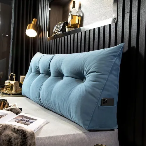 Vista 6 de Cabecero Almohada cama almohada de cuña para cabecero almohadas sofá cama triángulo almohada cuña para cabecera respaldo almohada almohada larga