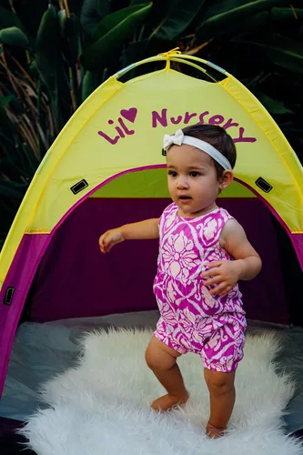Vista 7 de Pacific Play Tents Lil Nursery Tienda., Púrpura/Amarillo