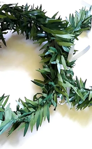 Vista 2 de Mini Wild Leaves Greenery Garland 6 Ft Length