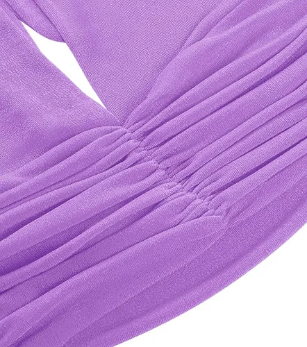 Vista 5 de Camiseta LYANER para mujer, con cuello en V ancho, estilo halter, con espalda al aire y sin mangas