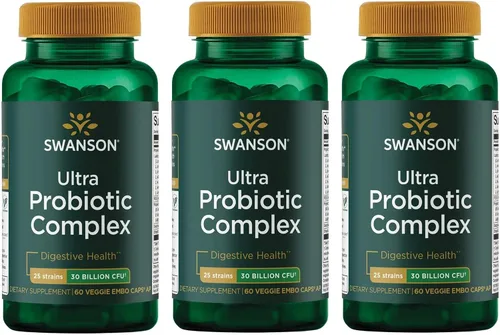 Vista 9 de Swanson Complejo probiótico ultra 30 mil millones de CFU 60 cápsulas vegetales (paquete de 2)