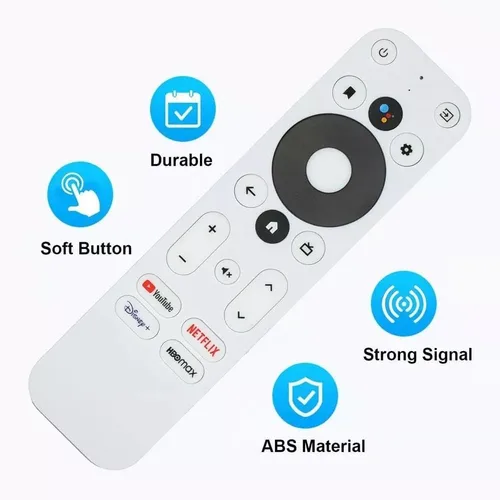Vista 3 de Nuevo ajuste para ONN Android TV 4K UHD Streaming Voice Remote Control 100026240 100024646