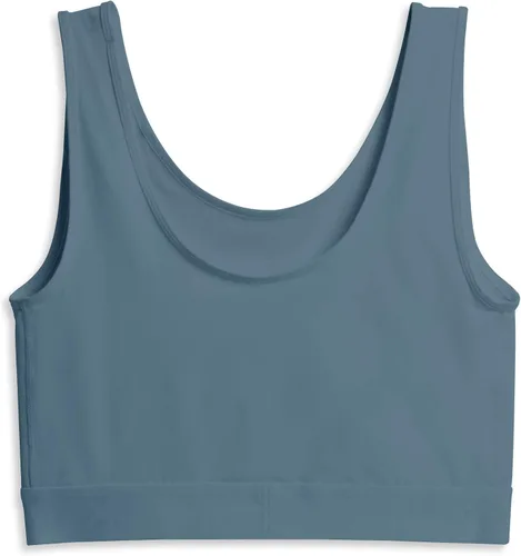 Vista 2 de TomboyX Brasier de compresión, alternativa a la carpeta de pecho, cobertura completa inalámbrica, soporte medio, brasier deportivo deportivo, (XS-6X)