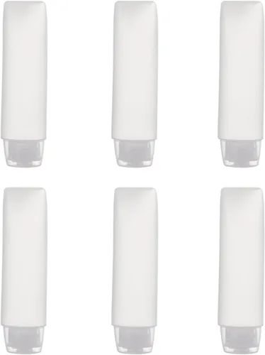 Vista 3 de OTO Paquete de 6 botellas de plástico de tamaño de viaje para líquidos, 1.0 fl oz/1 onza líquida, aprobados por la TSA para maquillaje, artículos