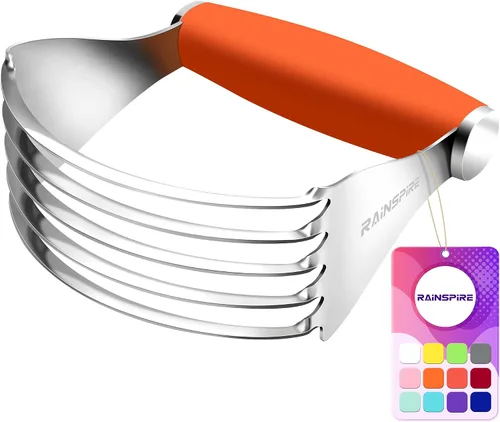 Vista 10 de Rainspire XL - Cortador de repostería para hornear, licuadora de repostería resistente, de acero inoxidable, cuchillas gruesas y afiladas, cortador