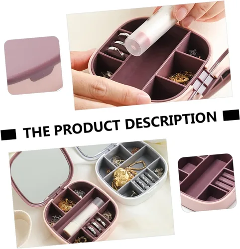 Vista 4 de Holibanna Box jewelry storage box women jewel holder mini jewelry case jewelry storage drawer jewelry case container drawer jewelry organizer joyero