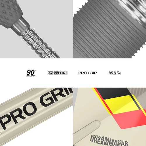 Vista 5 de Target Darts Dimitri Van den Bergh Dream Maker G1 - Juego de dardos con punta de acero (90% tungsteno)