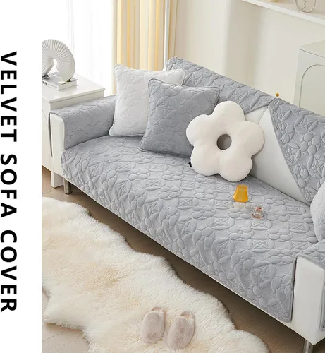 Vista 5 de Fundas de sofá para sofá seccional, antideslizantes, aptas para mascotas, fundas de sofá para 3 cojines, súper suave, diseño de fundas de sofá
