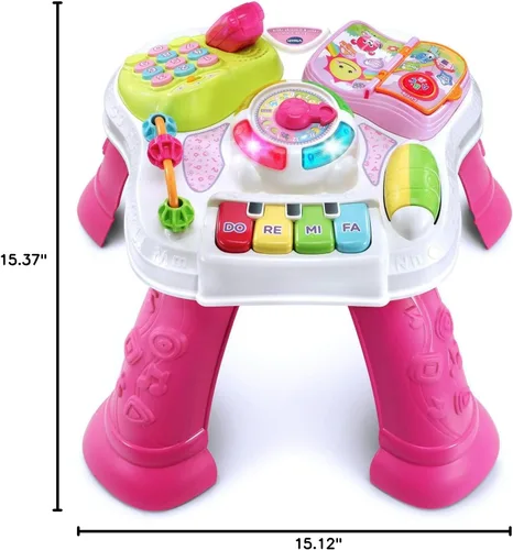 Vista 8 de VTech Sit-To-Stand - Mesa para aprender y descubrir, color rosa