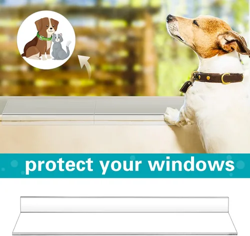Vista 5 de Wenqik 2 protectores transparentes para alféizar de ventana de 29.5 x 5.25