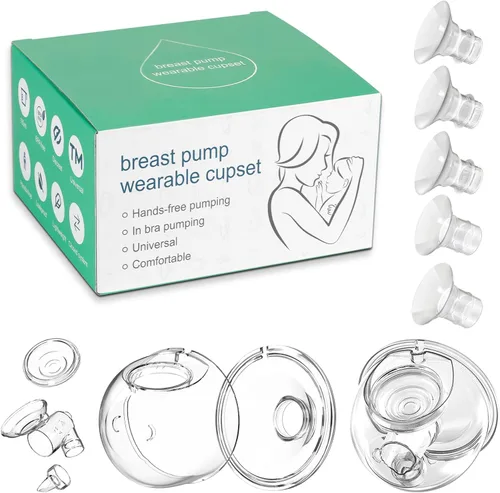 Vista 11 de Piezas de extractor de leche portátil, brida de copa colector de leche de 0.94 pulgadas, compatible con Momcozy/TSRETE S9/S10/S12, accesorios