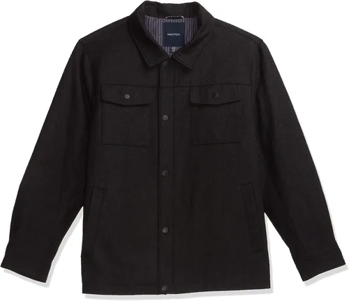 Vista 18 de Nautica Men's Wool Blend Peacoat – Double-Breasted Winter Coat, Regular, Big & Tall Sizes