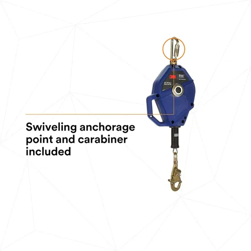 Vista 7 de 3M DBI-SALA Smart Lock Autoretráctil Lifeline 3503803, cable galvanizado, azul, 20 pies (19.7 ft) 1 Ea/Case