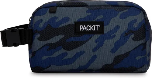 Vista 22 de PackIt Caja de aperitivos congelable, color negro, fabricada con tecnología EcoFreeze, plegable, reutilizable, cierre de cremallera con asa