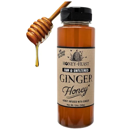 Vista 57 de Honey Feast Flower Powered Allergy Blend 10 veces miel, 12 onzas