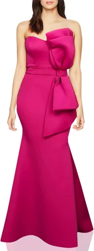 Vista 2 de MAYFASEY - Maxivestido sexi para mujer con hombros descubiertos y detalle de moño de gran tamaño vestido de noche para fiesta