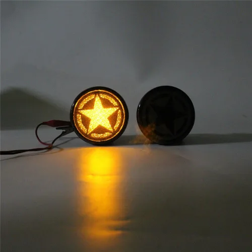 Vista 5 de Opar, luces LED frontales de señalización para Wrangler Unlimited JK y Jeep Wrangler 07-17 (Five Star)