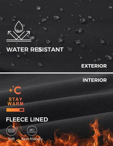 Vista 6 de CRZ YOGA Leggings deportivos térmicos con forro polar para niñas, resistentes al agua, cintura alta, cálidos, para invierno, pantalones de descanso