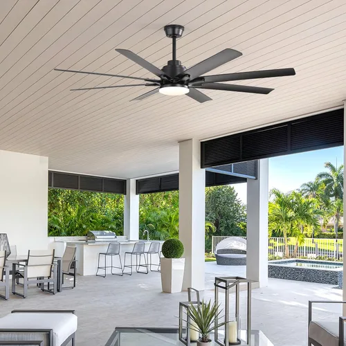 Vista 9 de Sofucor - Ventiladores de techo de 52 pulgadas con luces, ventilador de techo inteligente para interior/exterior con control remoto, funciona