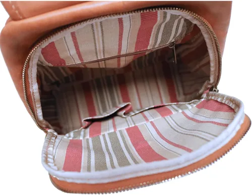 Vista 3 de Livorno Mochila de piel de grano completo