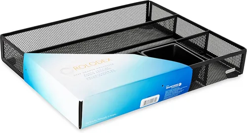 Vista 4 de Cajón organizador Rolodex Mesh Colelction, negro (22131), Negro Paquete de 1