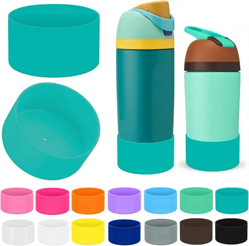 Vista 8 de 2 botas protectoras de silicona compatibles con Owala Kids de 16 onzas y 14 onzas, accesorios para 12 onzas, antideslizantes, resistentes a